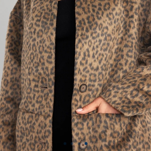 NWT OLD NAVY Long-Line Cardigan Coat Color: Wild Spots - Picture 4 of 5